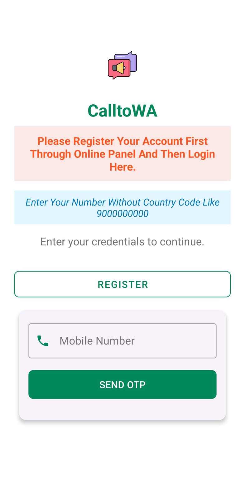 Register on RingSms